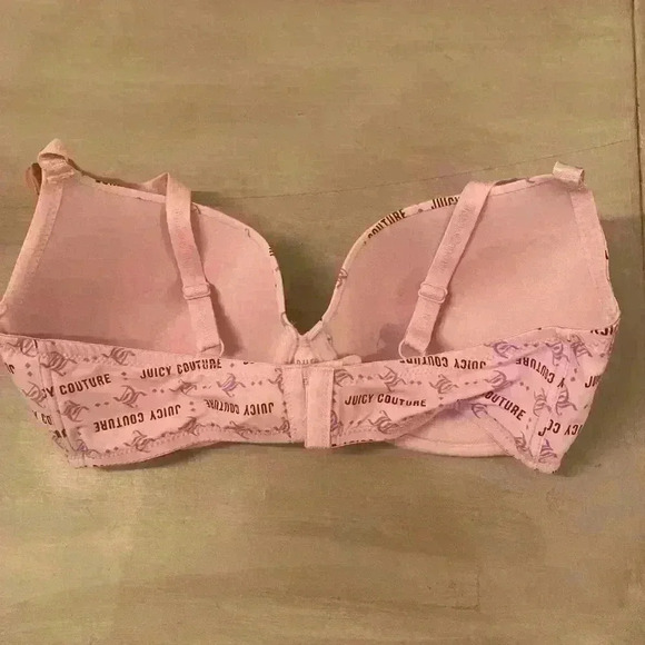 Juicy Couture Sleek & Smooth Bra Pink NWT Size 40C - Picture 5 of 9